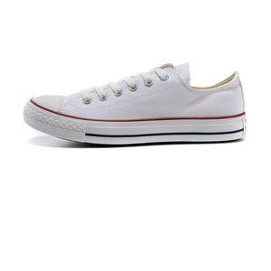 Converse All Star Natural White Canvas Low Top Sneakers, Men's 11/Women'…